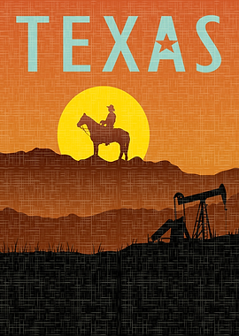 Texas Sunset Silhouette