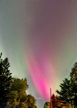 Pink Aurora Borealis