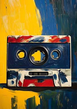 Vintage Cassette Tape Art