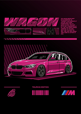 BMW F31 Wagon Touring Edition Pink