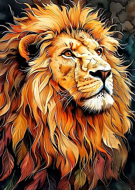 Majestic Lion Portrait