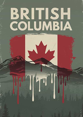 British Columbia Flag Poster