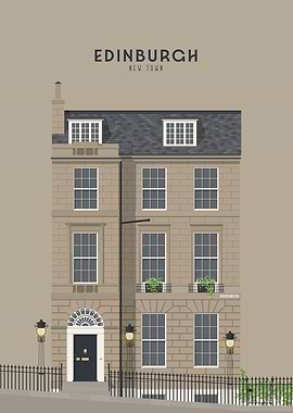 Edinburgh Travel Illustration