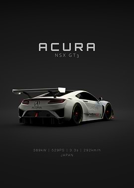 2019 Acura NSX GT3 - Back - Specs