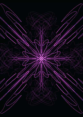 Purple Abstract Mandala