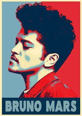 Bruno Mars Pop Art Poster