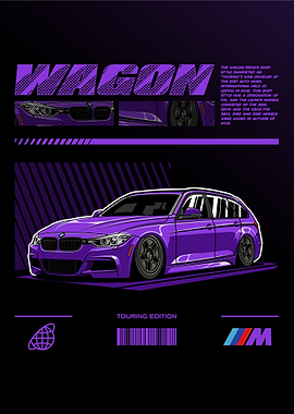 BMW F31 Wagon Touring Edition Purple