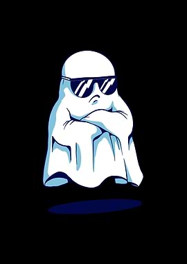 Cool Ghost Illustration