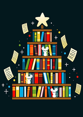 Book Christmas Tree
