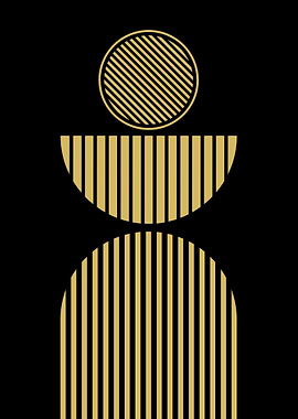 Gold Geometric Art
