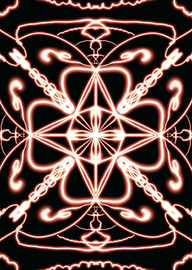 Glowing Geometric Pattern