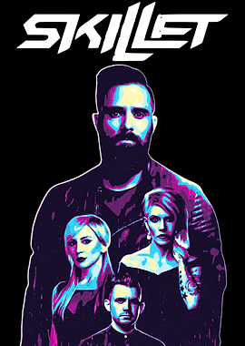 Skillet Band Retro Style