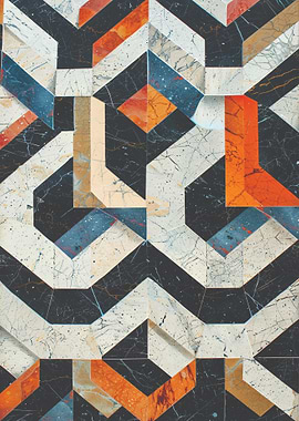 Geometric Marble Pattern