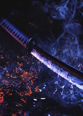 Samurai Sword in Water