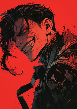 Male Character with Red Eyes