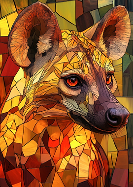 African Wild Dog Mosaic
