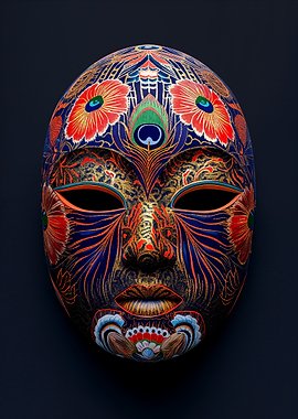 Ornate Asian Mask