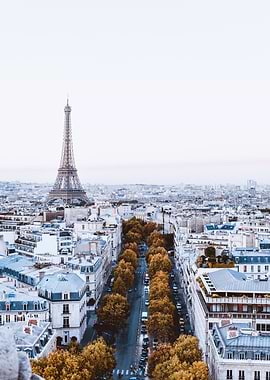 Paris Skyline with Eiffel Tower