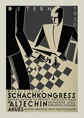 Chess Tournament Vintage 1930