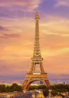Eiffel Tower Sunset