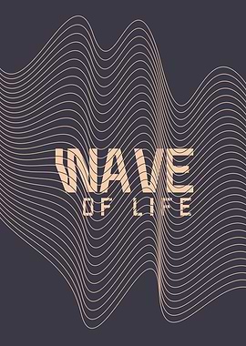 Wave of Life Abstract Art