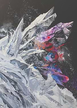 Abstract Crystal Mountain