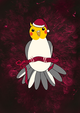Holiday Magic - Christmas Cockatiel Cupid