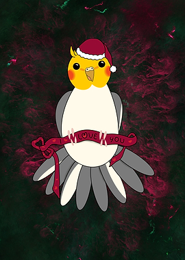 Sweet Love Message through our cute cockatiel messenger