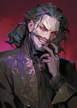 Smiling Man with Rings