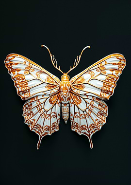 Golden Butterfly Artwork