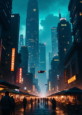 Cyberpunk Cityscape