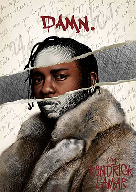 Kendrick Lamar DAMN. Album Cover