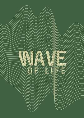 Wave of Life Abstract Art