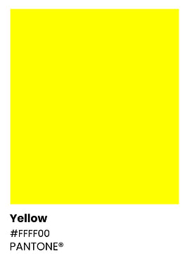 Pantone Yellow Color Chart
