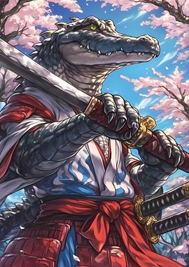 Crocodile Samurai Animal
