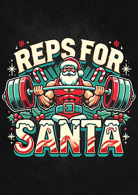 Reps for Santa – Funny Christmas Fitness