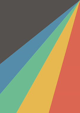 Rainbow Stripes Abstract