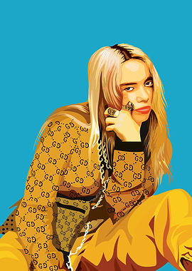 Billie Eilish Gucci Portrait