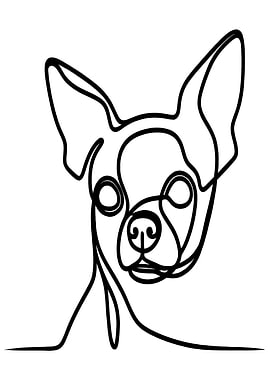 Chihuahua Line Art