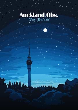 Auckland Sky Tower Night
