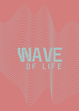 Wave of Life Abstract Art
