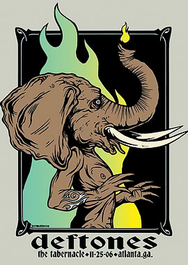 Deftones Concert Poster