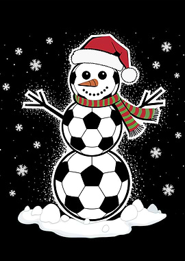 Soccer Snowman Christmas