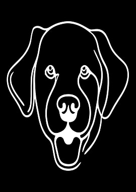 Labrador Retriever Line Art