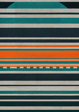 Teal and Orange Stripes