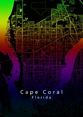 Cape Coral Florida Map