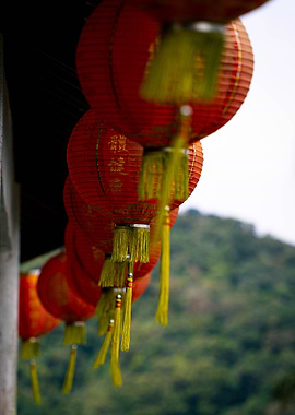 Red Lanterns with Tassels