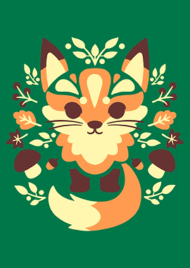 Cute Fox Illustration