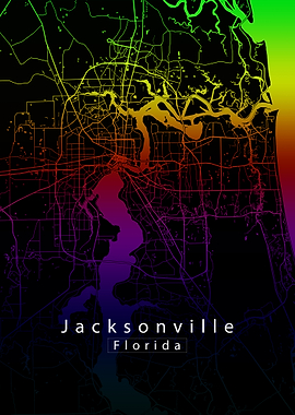 Jacksonville Florida City Map