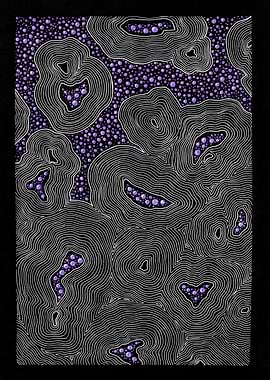 Abstract Space Purple Pearls